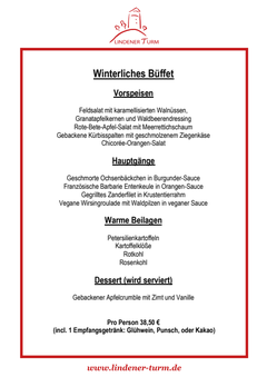 LT Winterliches Bueffet und Weihnachtsfeiern 2026 